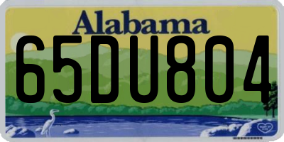 AL license plate 65DU804