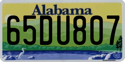 AL license plate 65DU807