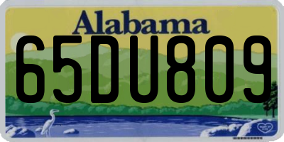 AL license plate 65DU809
