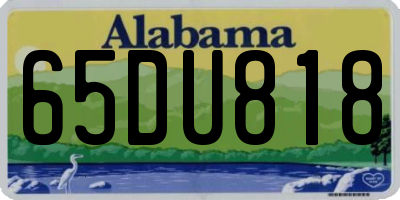 AL license plate 65DU818