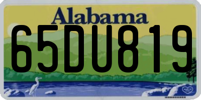 AL license plate 65DU819