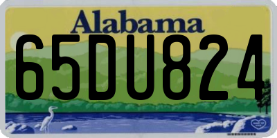 AL license plate 65DU824