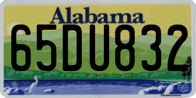 AL license plate 65DU832