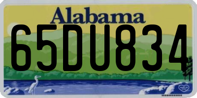 AL license plate 65DU834