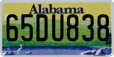 AL license plate 65DU838