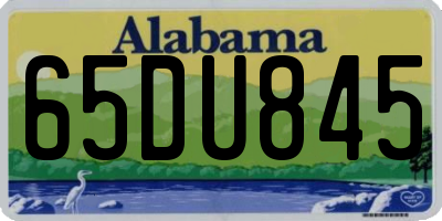 AL license plate 65DU845
