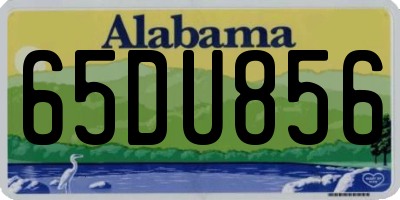 AL license plate 65DU856