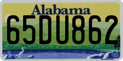 AL license plate 65DU862