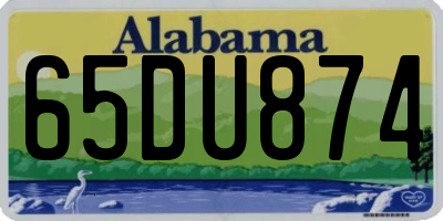 AL license plate 65DU874