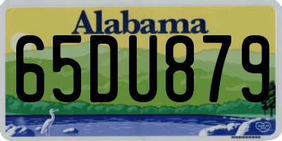 AL license plate 65DU879