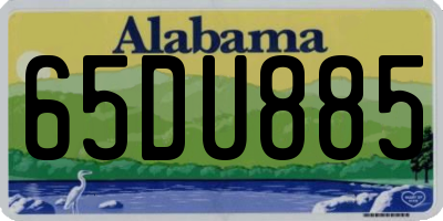 AL license plate 65DU885