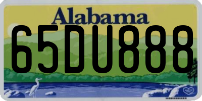AL license plate 65DU888