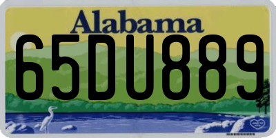 AL license plate 65DU889