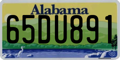 AL license plate 65DU891