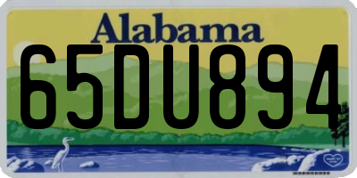 AL license plate 65DU894