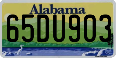 AL license plate 65DU903