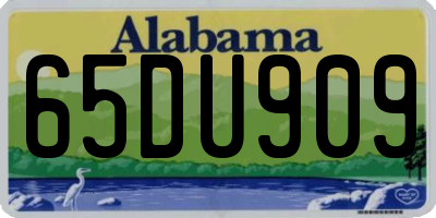 AL license plate 65DU909