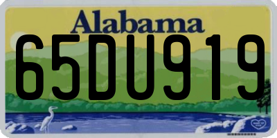 AL license plate 65DU919