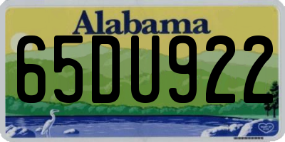AL license plate 65DU922