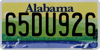AL license plate 65DU926