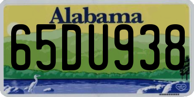 AL license plate 65DU938