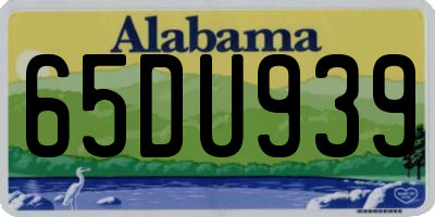 AL license plate 65DU939