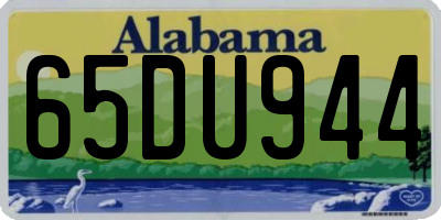 AL license plate 65DU944