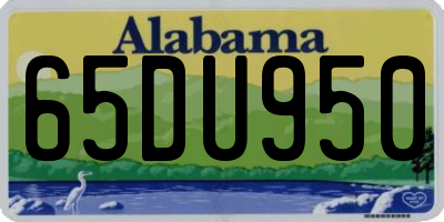 AL license plate 65DU950