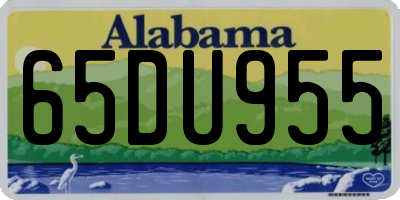 AL license plate 65DU955