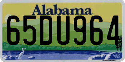 AL license plate 65DU964