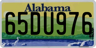 AL license plate 65DU976