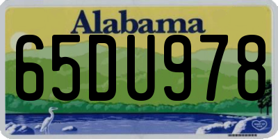 AL license plate 65DU978