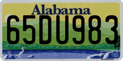 AL license plate 65DU983