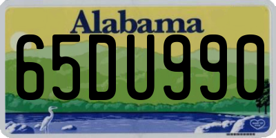 AL license plate 65DU990