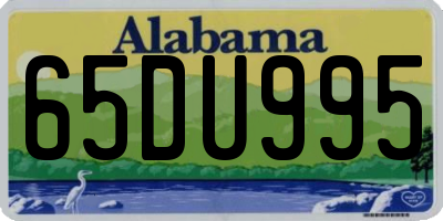 AL license plate 65DU995