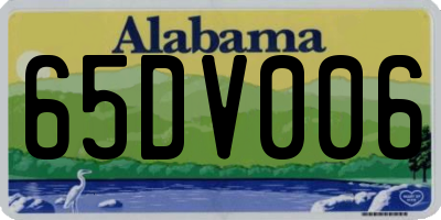 AL license plate 65DV006