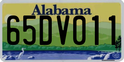 AL license plate 65DV011