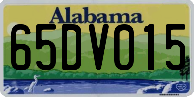 AL license plate 65DV015