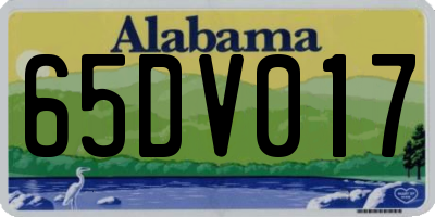 AL license plate 65DV017
