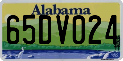 AL license plate 65DV024