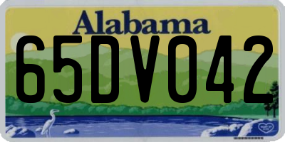 AL license plate 65DV042