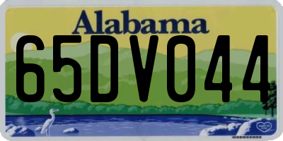 AL license plate 65DV044
