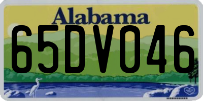 AL license plate 65DV046