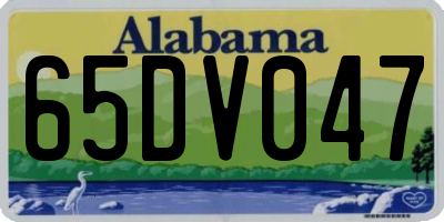 AL license plate 65DV047