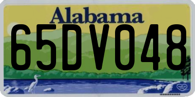 AL license plate 65DV048