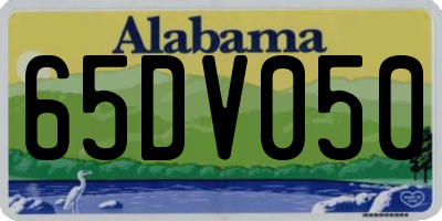 AL license plate 65DV050