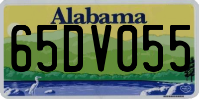 AL license plate 65DV055
