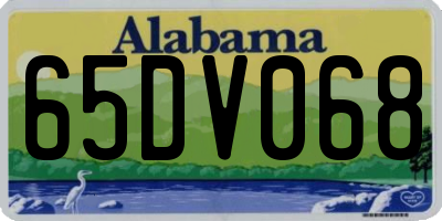 AL license plate 65DV068