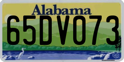 AL license plate 65DV073