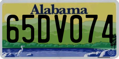 AL license plate 65DV074